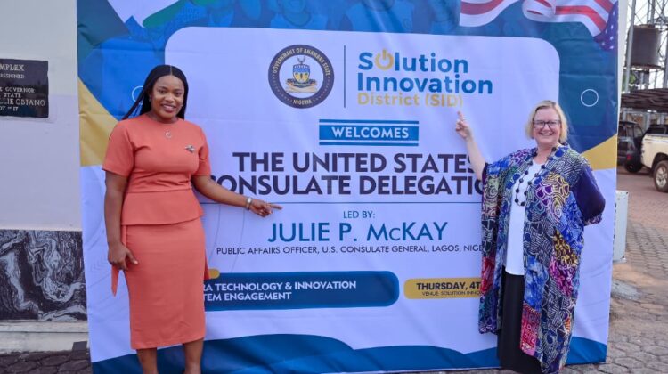 On December 4th, at the Solution Innovation District (SID), we hosted a delegation from the U.S. Consulate, Lagos, led by Julie P. McKay, Public Diplomacy Section Chief. The visit highlighted the impact of the bold digital and innovation vision of Mr Governor, Professor Charles Chukwuma Soludo, CFR, whose leadership continues to attract global partnerships and opportunities for Anambra’s youth.